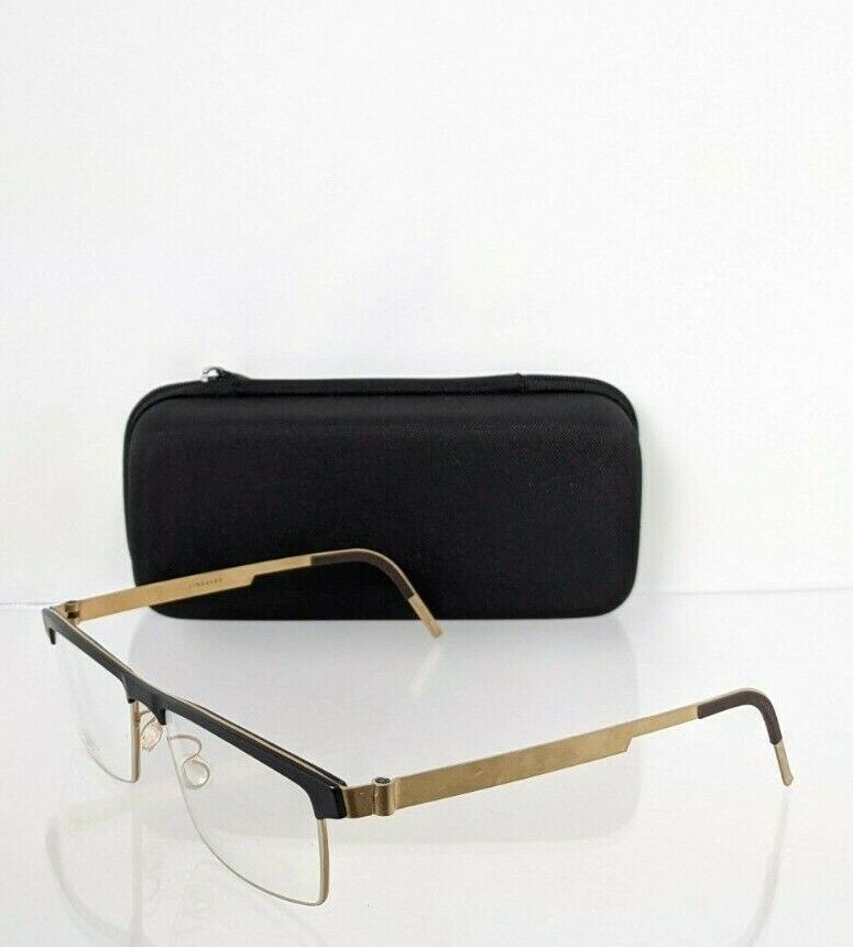 Brand New Authentic LINDBERG Eyeglasses 9816 Color Matte Black Gold 9816 54mm