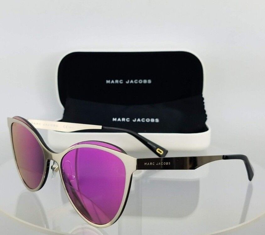 Brand New Authentic Marc Jacobs 198/S J5Gvq Silver Frame Violet Lenses 99Mm 198