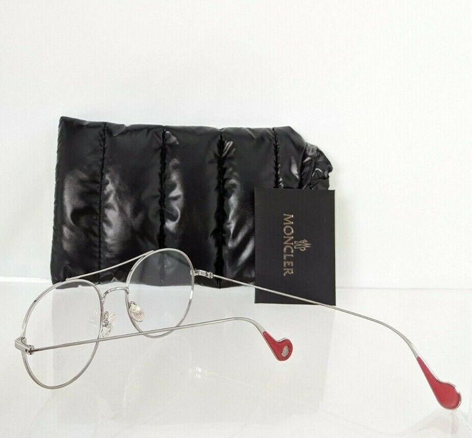 Brand New Authentic Moncler Eyeglasses ML 5046 068 53mm Silver Frame