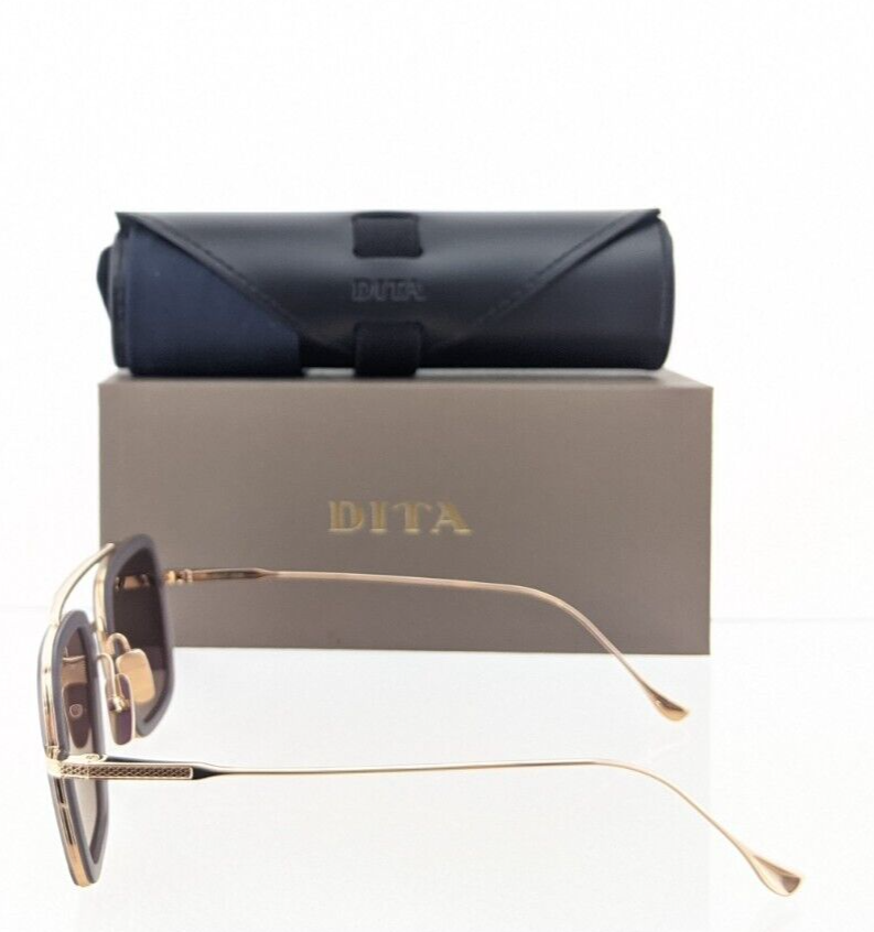 New Authentic Dita Sunglasses Flight 006 7806 C Gry Gld 52Mm Frame