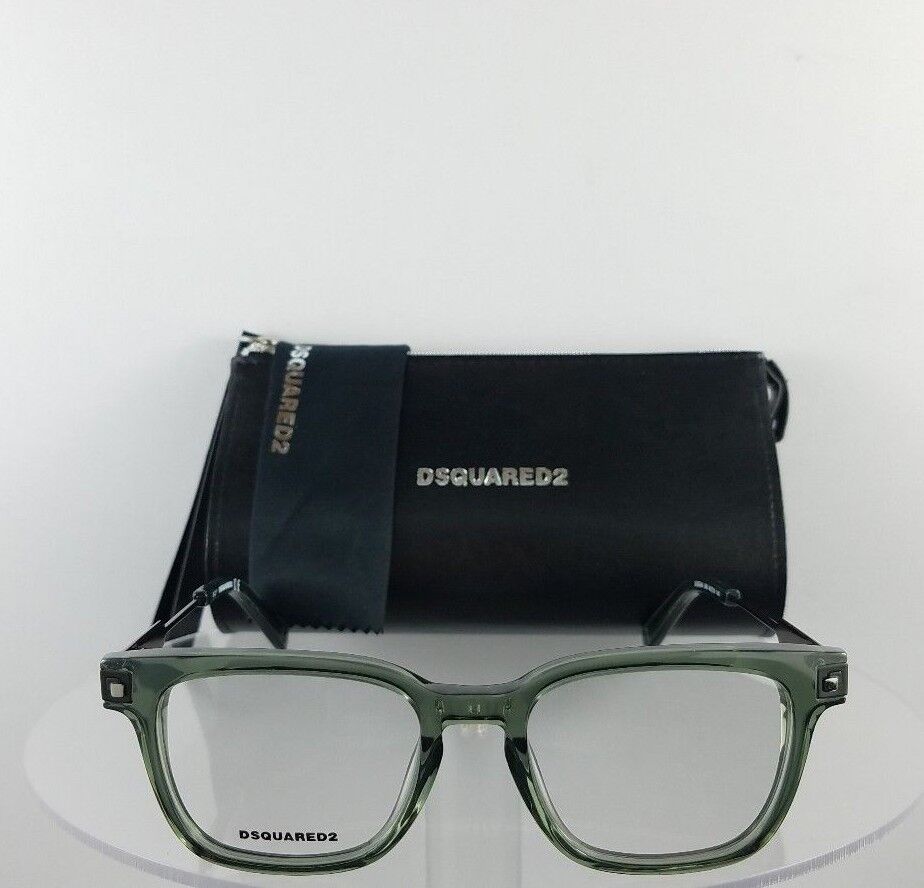 Brand New Authentic Dsquared 2 DQ 5244 096 Eyeglasses Green Silver 49mm