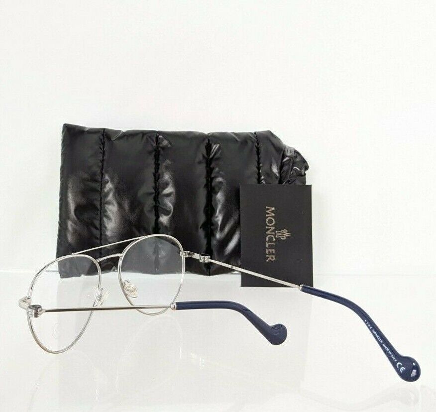 Brand New Authentic Moncler Eyeglasses ML 5023 016 54mm Silver Frame