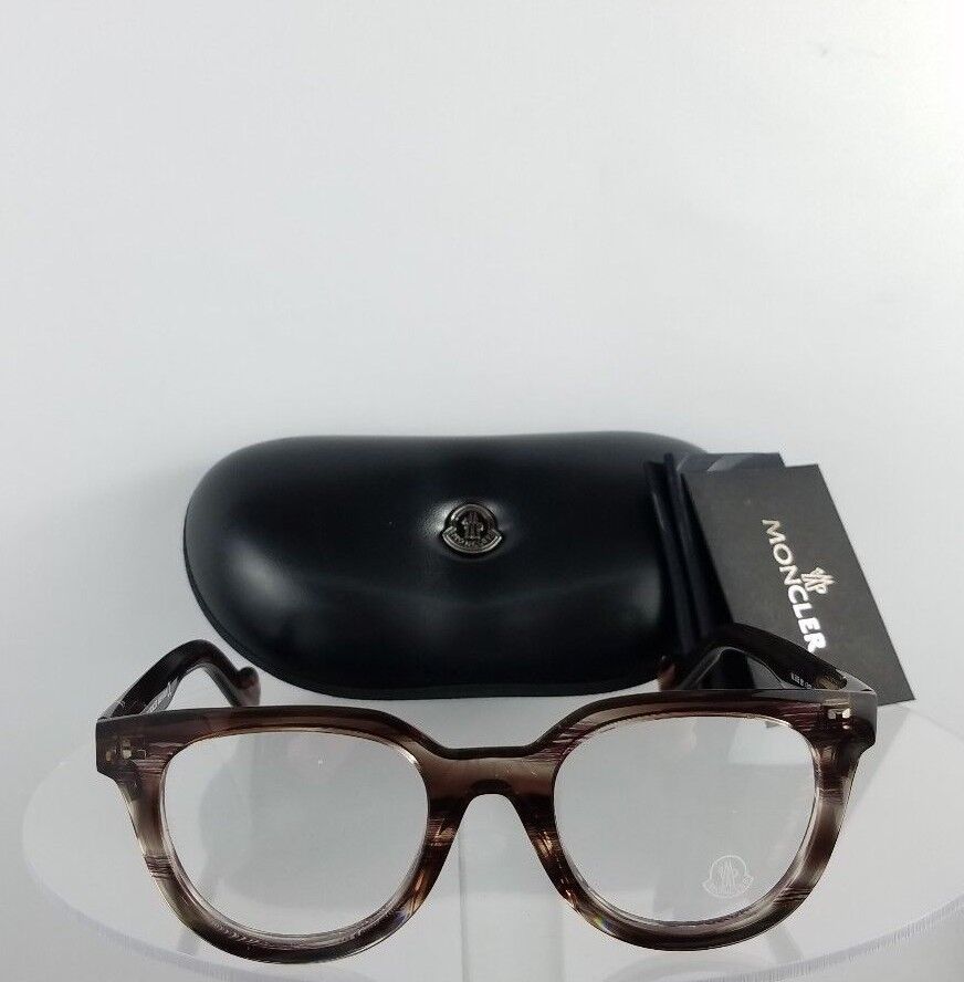 Brand New Authentic Moncler Eyeglasses ML 5005 081 47mm Brown Clear Frame