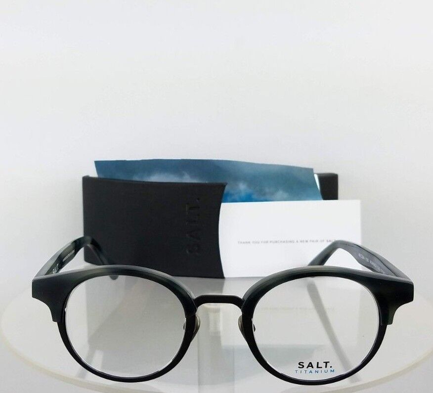 Brand New Authentic Salt Eyeglasses Rumack Dus Grey 46Mm Titanium Frame