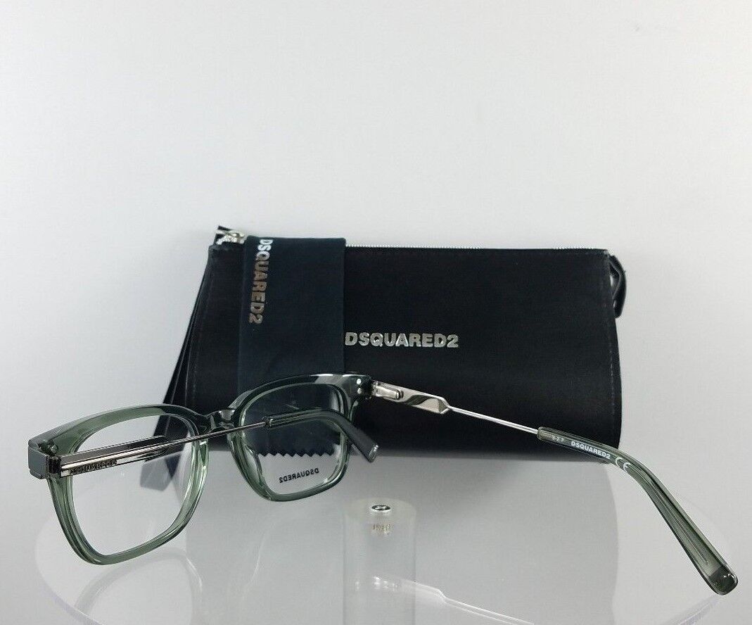 Brand New Authentic Dsquared 2 DQ 5244 096 Eyeglasses Green Silver 49mm