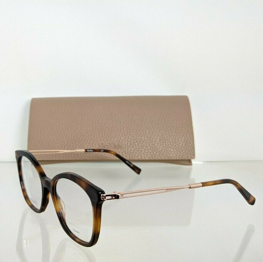 Brand New Authentic Max Mara Eyeglasses MM 1383 086 Tortoise & Gold 1383 Frame