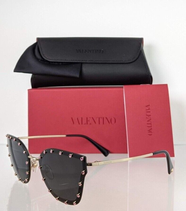 Brand New Authentic Valentino Sunglasses VA 2028 3003/87 59mm Gold Frame