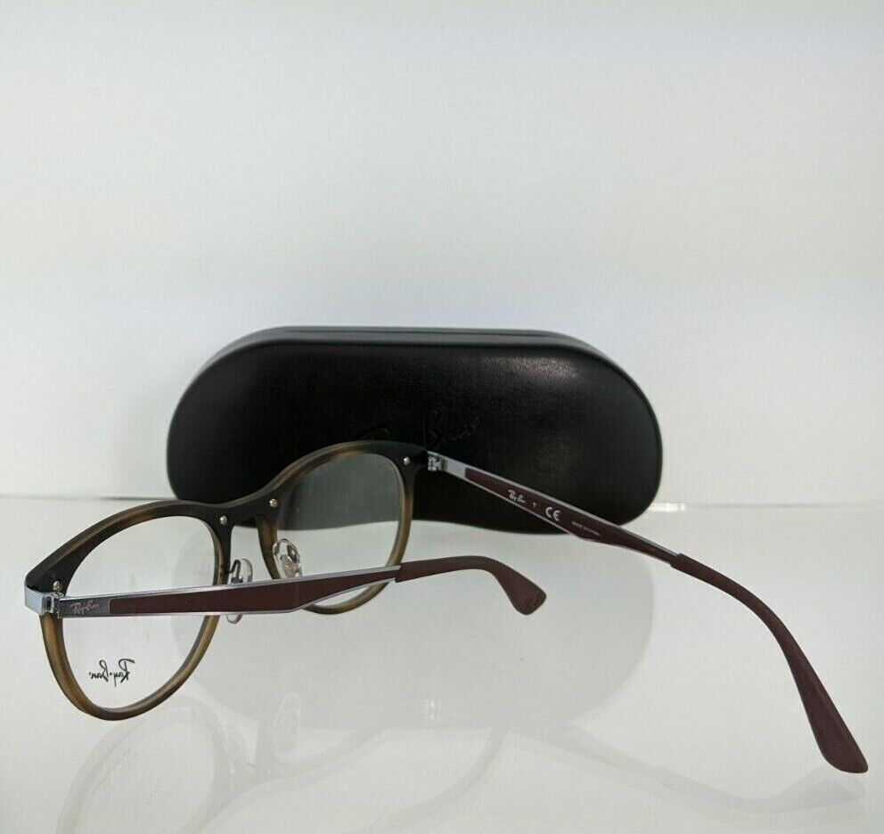 Brand New Authentic Ray Ban Eyeglasses RB 7116 8016 Brown 53mm Frame
