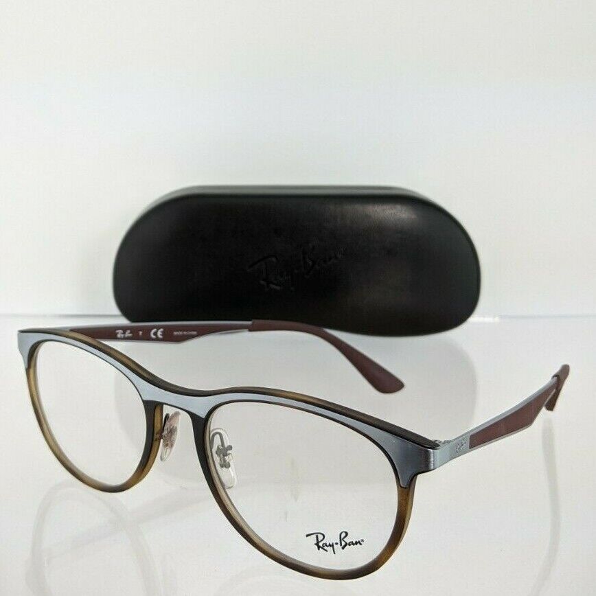 Brand New Authentic Ray Ban Eyeglasses RB 7116 8016 Brown 53mm Frame