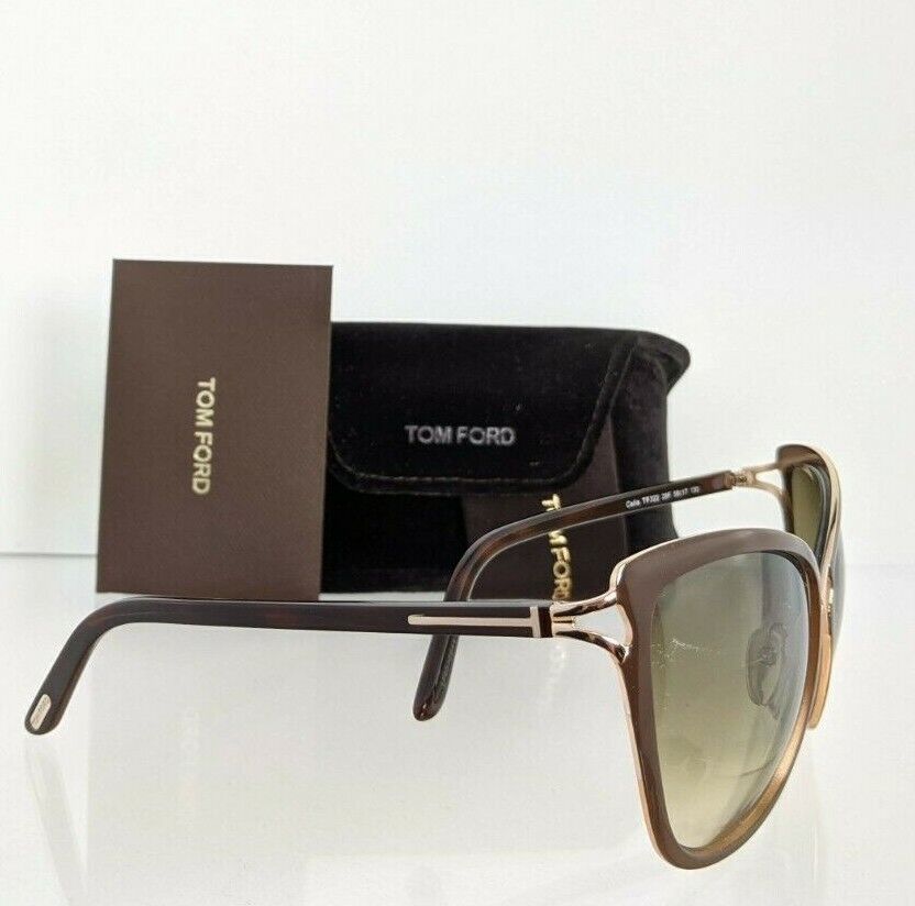 Brand New Authentic Tom Ford Sunglasses Celia FT TF322 28F TF 0322 58mm