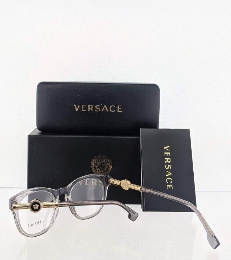 Brand New Authentic Versace Eyeglasses MOD. 3310 50mm Grey 593 3310 Frame