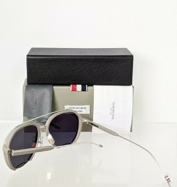 Brand New Authentic Thom Browne Sunglasses TB 810-56-02 SLV-GRY TBS810 Frame