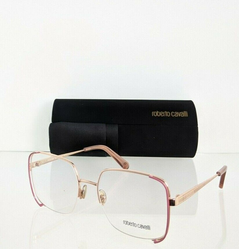 Brand New Authentic Roberto Cavalli Eyeglasses 5085 033 53mm Pink & Gold Frame