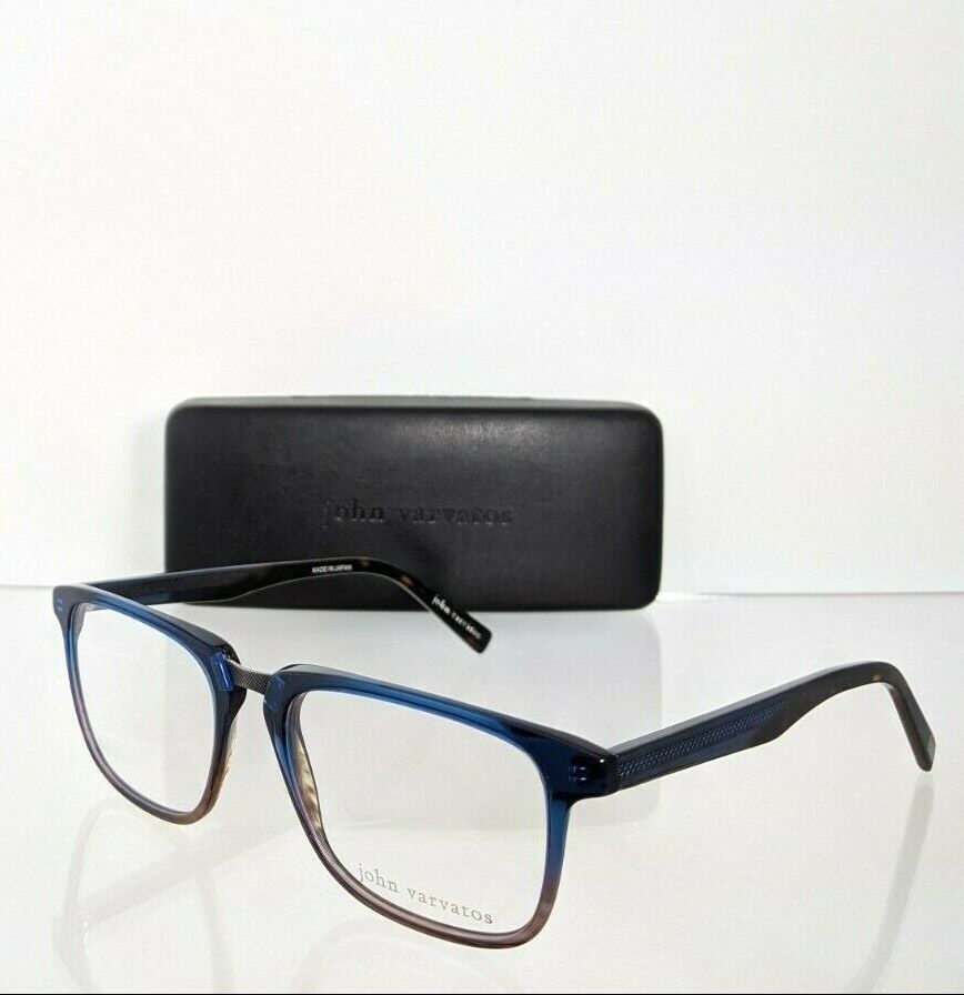 Brand New Authentic John Varvatos Eyeglasses V 373 Navy Gradient 54mm Frame