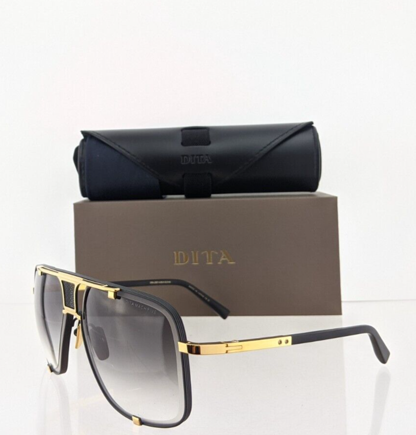 New Authentic Dita Sunglasses Mach Five Drx 2087 A Black Gold Frame 64Mm