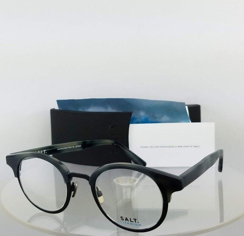 Brand New Authentic Salt Eyeglasses Rumack Dus Grey 46Mm Titanium Frame