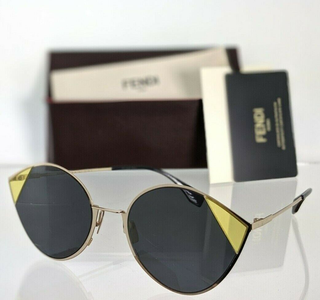 Brand New Authentic Fendi FF 0341/S Sunglasses 2F7IR Gold Frame 60mm