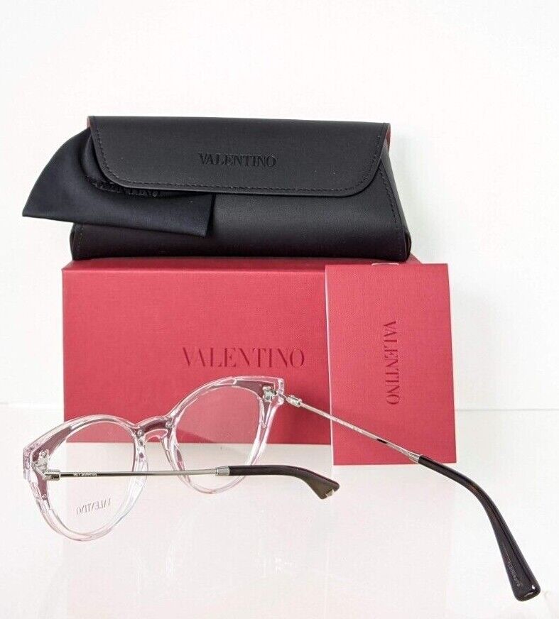 Brand New Authentic Valentino Eyeglasses VA 3018 5072 50mm Clear & Red