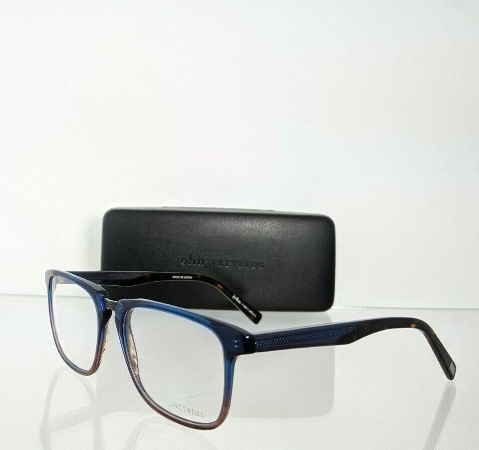 Brand New Authentic John Varvatos Eyeglasses V 373 Navy Gradient 54mm Frame