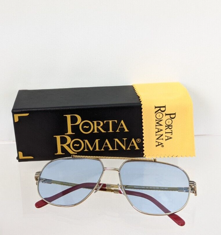 New Authentic Porta Romana Sunglasses MOD. 1233 Col. 600 Vintage Frame