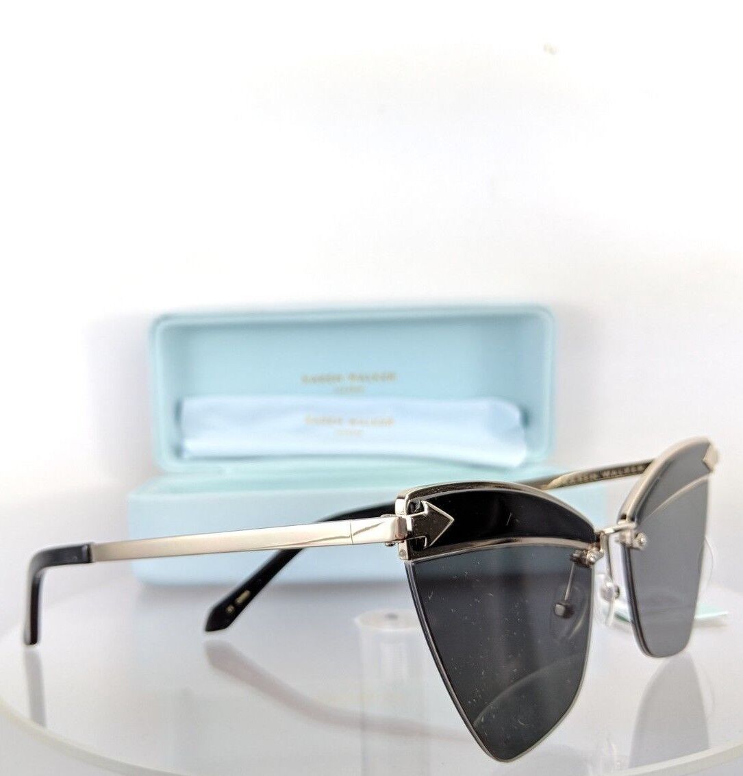 Brand New Authentic Karen Walker Sunglasses Sadie Black Gold 59Mm Frame