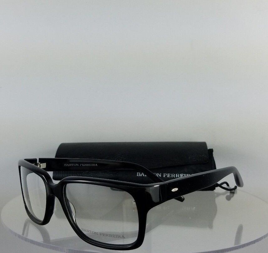 Brand New Authentic Barton Perreira Eyeglasses Duran Black Frame 55mm