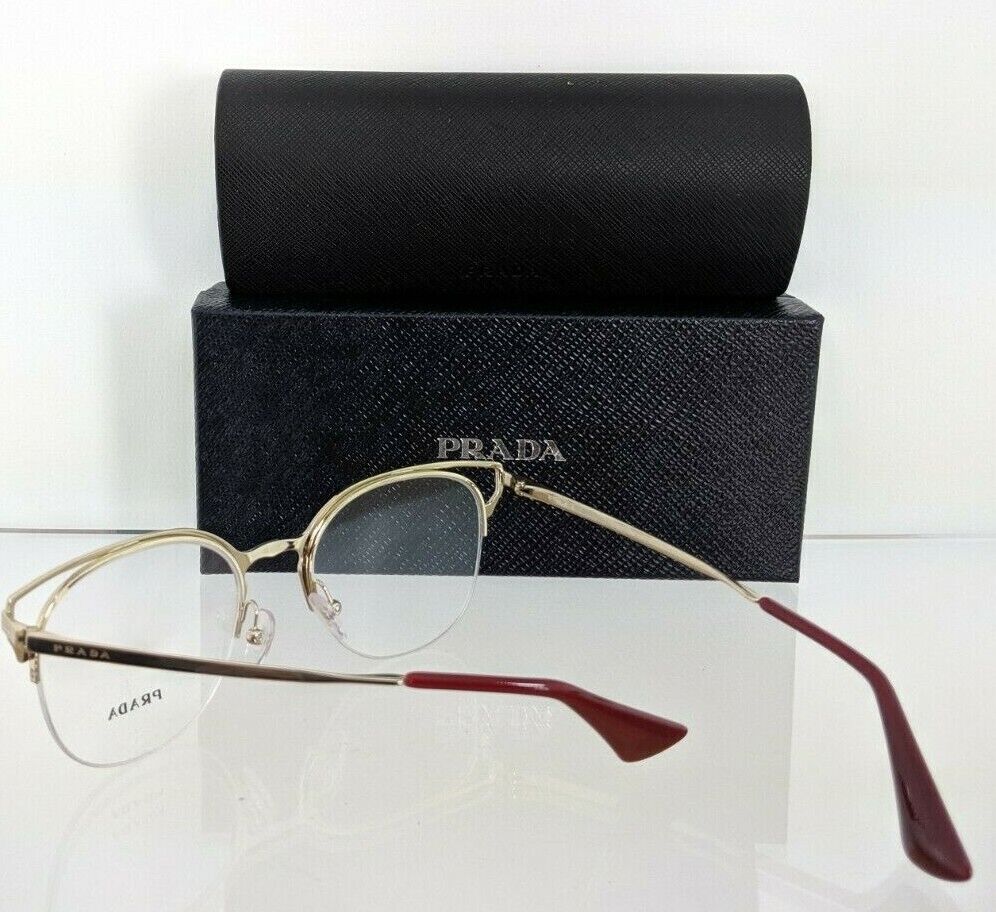 Brand New Authentic Prada Eyeglasses VPR 64U LFB - 1O1 Ivory Gold Frame VPR64U