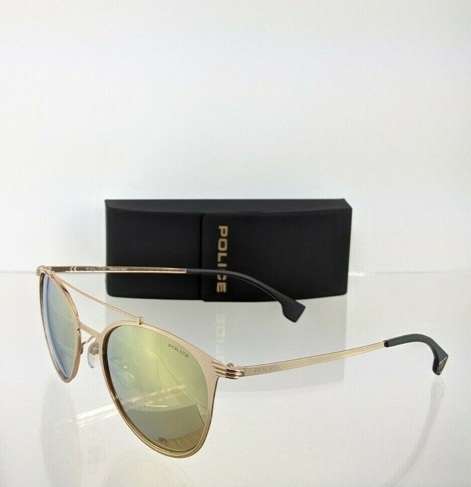 Brand New Authentic Police Sunglasses Rival 9 SPL 156V Col. 300G Gold 51mm Frame