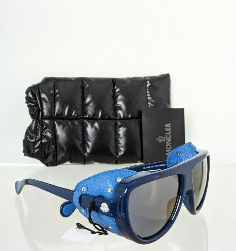 Brand New Authentic Moncler Sunglasses MR MONCLER ML 0089 90D Blue 57mm