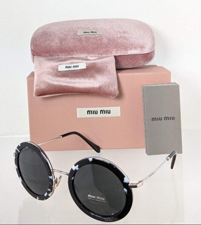 Brand New Authentic MIU MIU SMU 59U PC7 - 5S0 Sunglasses Black SMU59U Frame