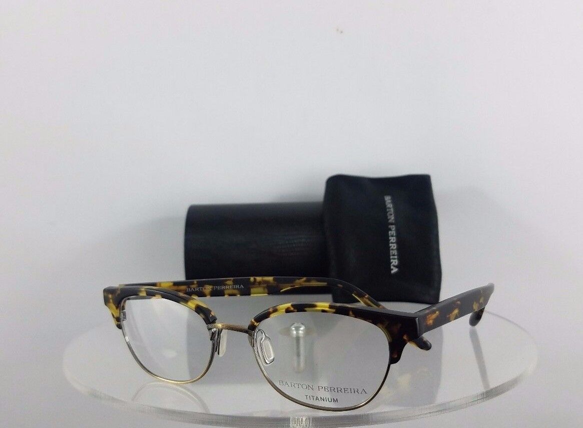 Brand New Authentic Barton Perreira Eyeglasses Estelle Mhc/Ang Tortoise Frame