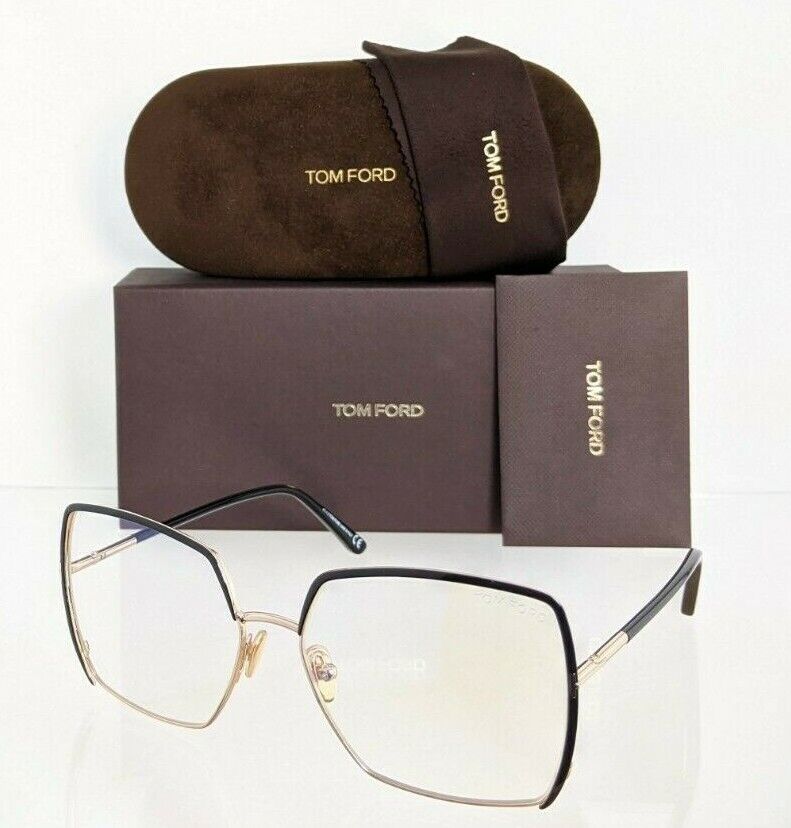 Brand New Authentic Tom Ford TF 5668 Eyeglasses 001 Frame FT 5668-B 57mm Frame