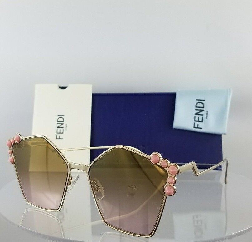Fendi FF 0261/S 00053 Gold Pink Sunglasses