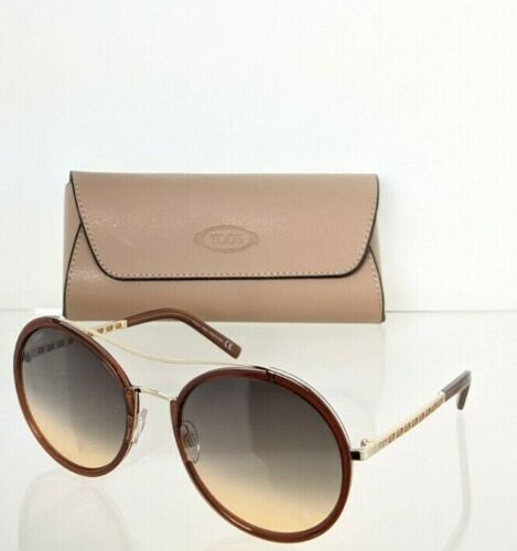 Brand New Authentic Tod's Sunglasses TO 238 53B 57mm Brown Frame TO238