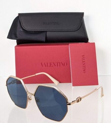 Brand New Authentic Valentino Sunglasses VA 2044 3004/80 59mm Gold Frame