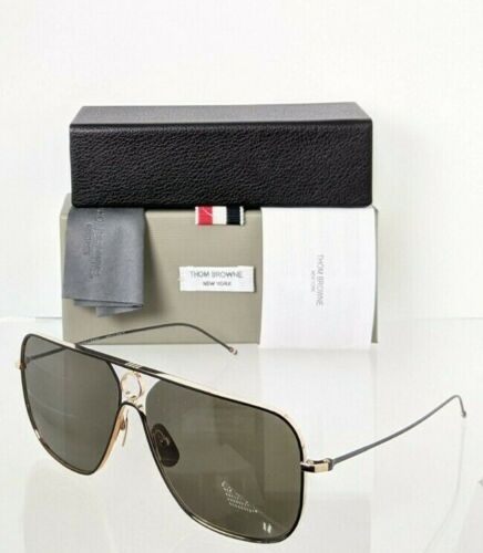 Brand New Authentic Thom Browne Sunglasses TBS 114-62-02 62mm TBS114 Gold Black