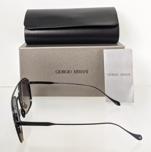 New Authentic Giorgio Armani AR 6086 Sunglasses 326111 AR6086 Black & palladium