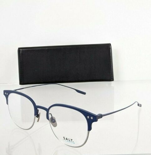 Brand New Authentic Salt Eyeglasses HOOPER AB/TEM Navy Frame 48mm