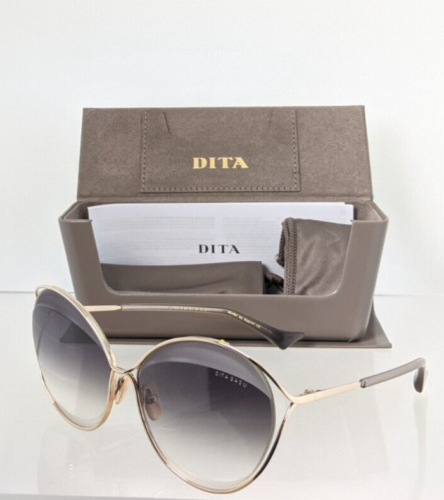 New Authentic Dita Sunglasses SASU DTS 516-64-01 Gold Frame