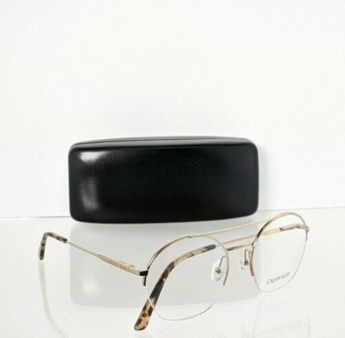 Brand New Authentic Calvin Klein Eyeglasses CK 20110 Gold 52mm Frame