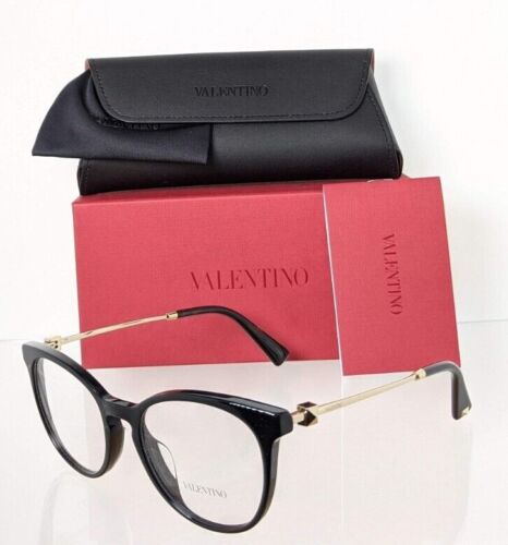 Brand New Authentic Valentino Eyeglasses VA 3046-A 5001 52mm Black Frame