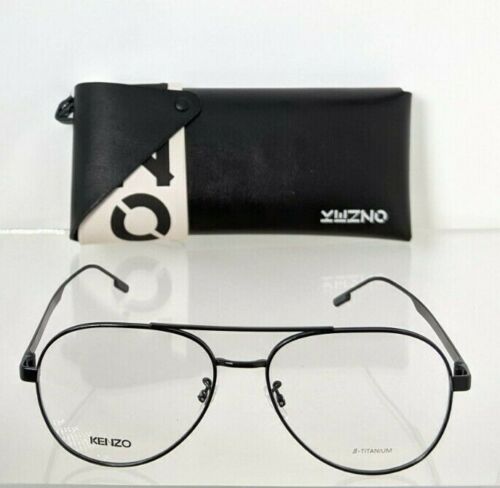 Brand New Authentic KENZO Eyeglasses KZ50115U 001 Frame 50115 Black 56mm Frame
