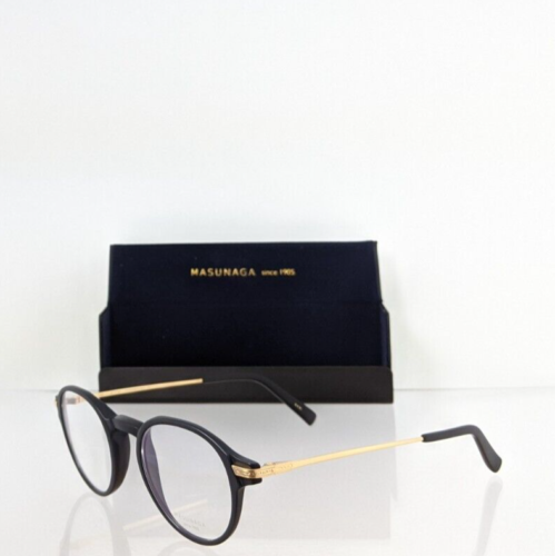 Brand New Authentic Masunaga Eyeglasses Gms  816 #49 Black Gold 45Mm Frame