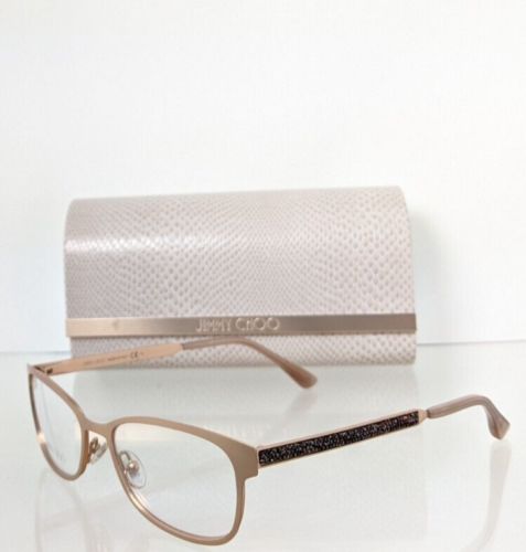 Brand New Authentic Jimmy Choo Eyeglasses 203 07E Gold Frame