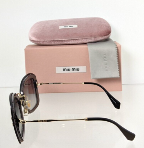 Brand New Authentic MIU MIU SMU 02T UES - 0A7 Sunglasses Gold SMU02T Frame