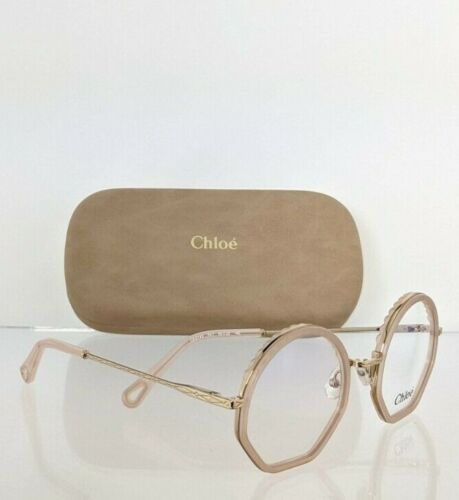 Brand New Authentic Chloe Eyeglasses CE 2143 601 50mm Pink & Gold 2143 Frame