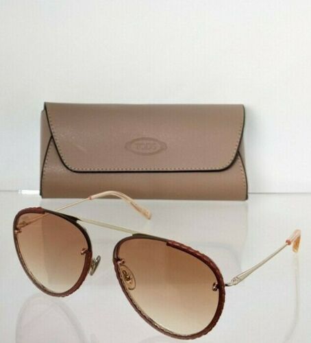 Brand New Authentic Tod's Sunglasses TO 283 32F 58mm Gold Frame TO283