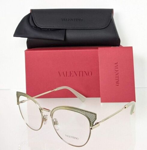 Brand New Authentic Valentino Eyeglasses VA 1011 3041 53mm Gold