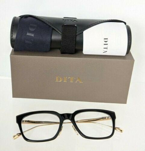 Brand New Authentic Dita Eyeglasses ARGAND DTX123-54-04AF Black Gold 54mm Frame