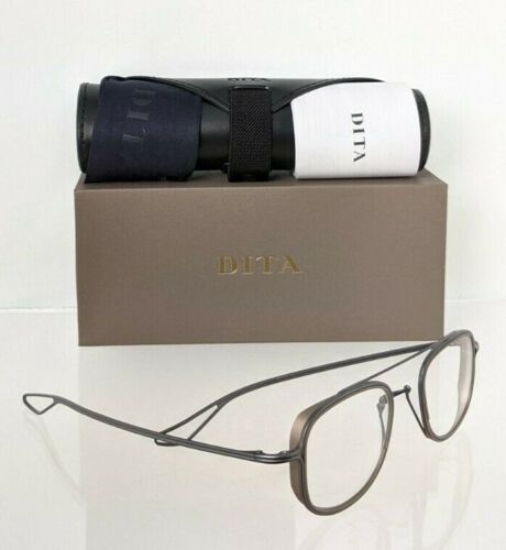 Brand New Authentic Dita Eyeglasses TESSEL DTX-118-46-03 BLK GRY 46mm Frame